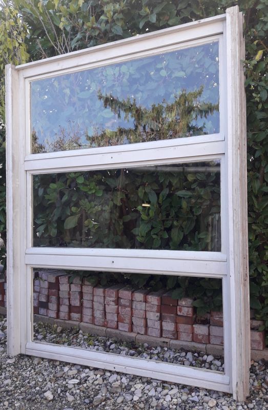 Wooden canopy 3 windows with bellows and abbatant