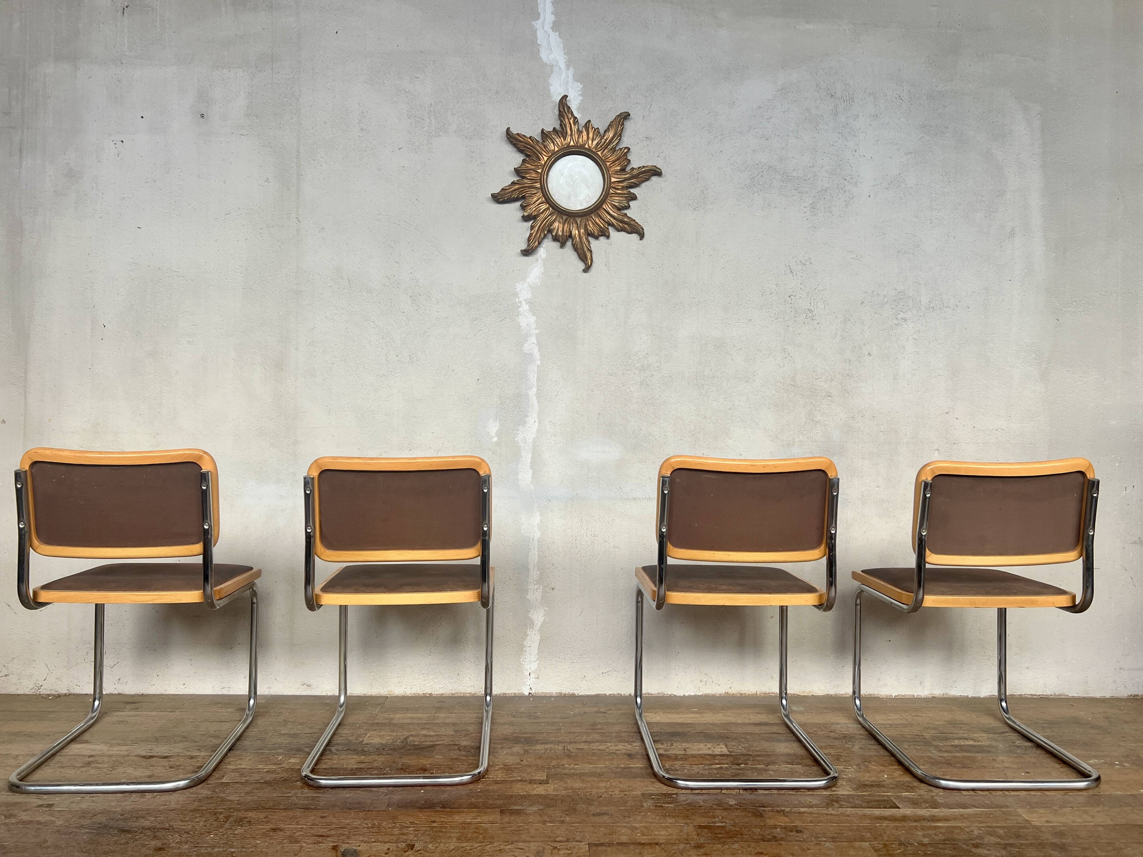 Série de 4 chaises Marcel Breuer Made in ITALY