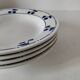 Set of 4 antique soup plates – “Blue Cherries” design – 1950s