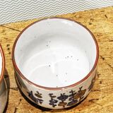 4 tea cups with delicate floral pattern