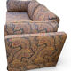 Vintage upholstered 2-seater sofa – embroidered cashmere fabric