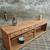 Antique counter kitchen island shop counter oak