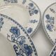 Lot de 4 assiettes anciennes Sarreguemines décor 1900