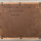 HSP Emile RENAUD painting circa 1950 Velars (sur Ouche - Burgundy) + frame