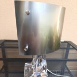 Design lamp, vintage, daum crystal and plexiglass, works - excellent condition-