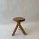 Tabouret vintage S31 en orme massif de Pierre Chapo vers 1970