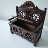 Miniature Breton chest bench
