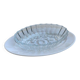 Ceramic and glass cream service set - Set of 2, 1950s, Czech Republic