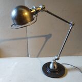 Workshop lamp Jieldé 2 industrial arm patina graphite rifle barrel