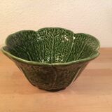 Ceramic cabbage service: salad bowl and tureen