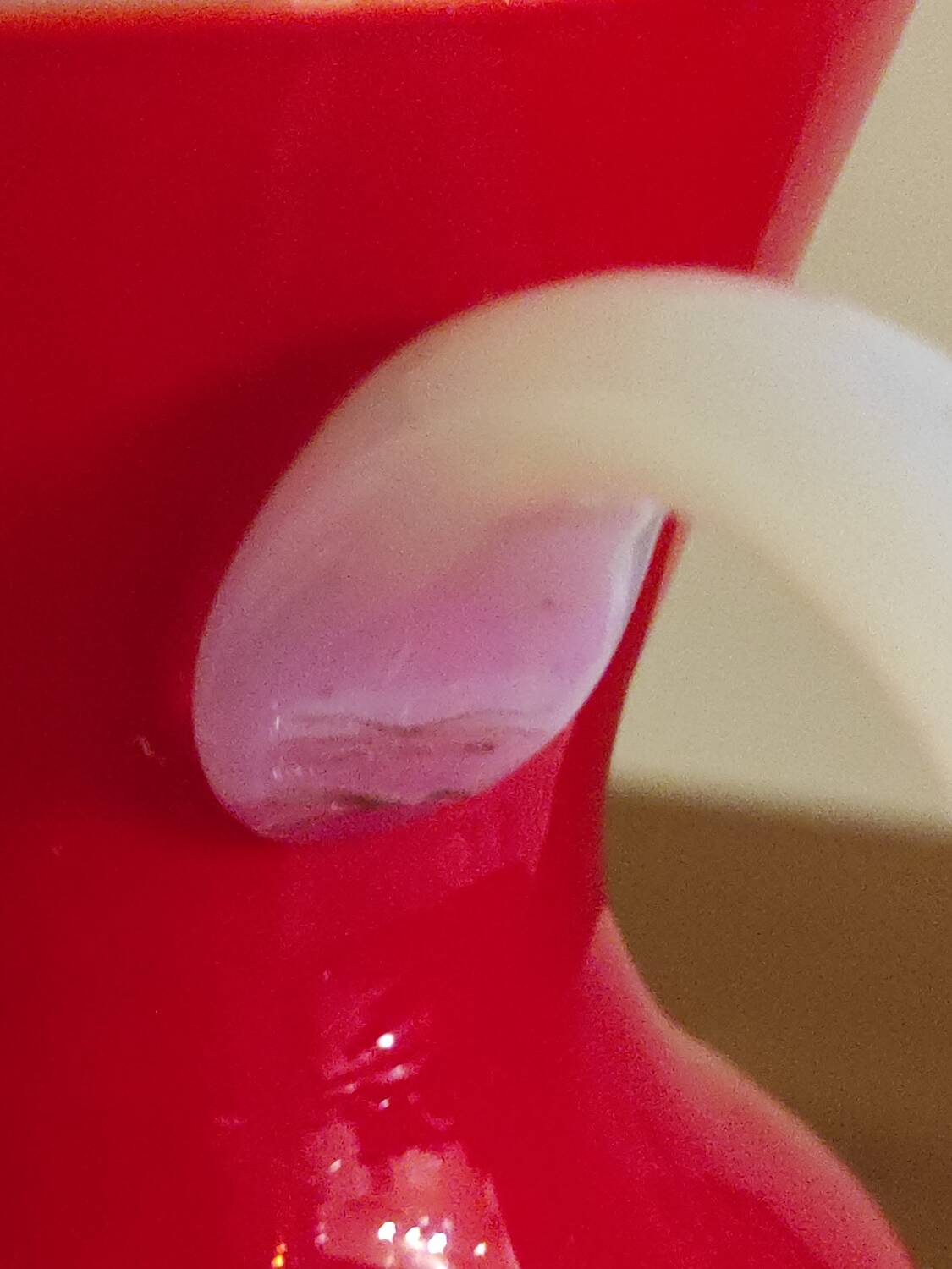 Opaline glass vase