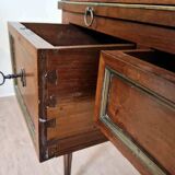 Louis XVI period cylinder desk in solid Cuban mahogany circa 1760