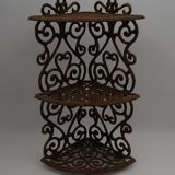 Vintage cast iron angle shelf