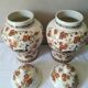 Pair of potiches in faience