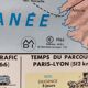 Vintage school map MDI double-sided France administrative & railways
