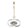 Amazing Art Decò Clear Murano Glass Chandelier by Seguso, 1940s