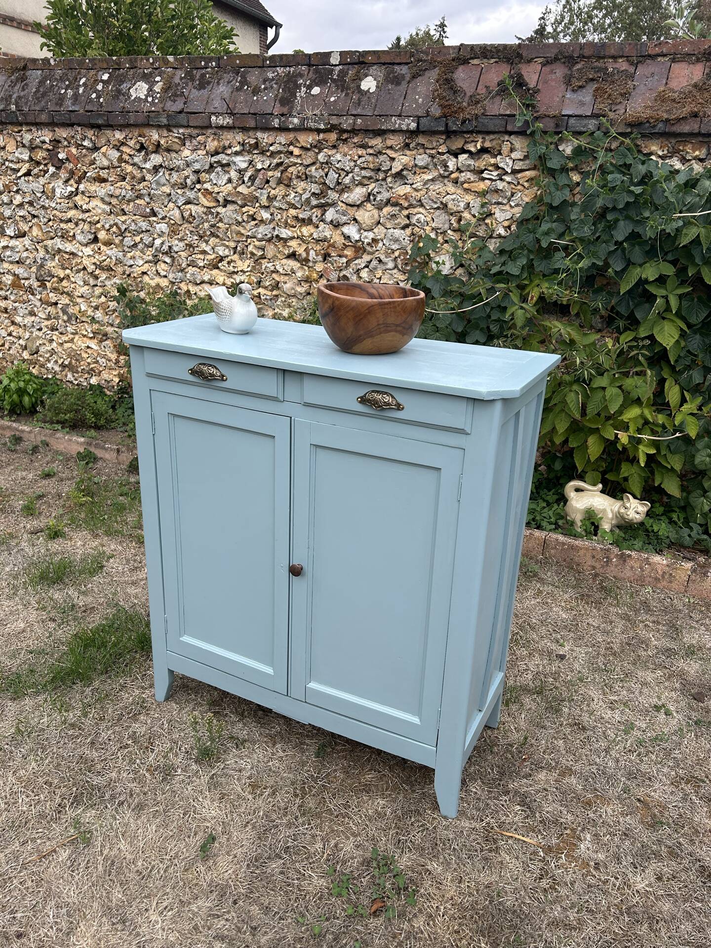 Buffet parisien vintage bleu 