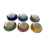 6 cups with Villeroy Boch saucers