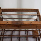 Old wooden bird cage