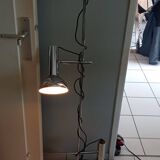 Lampadaire vintage 1970 chrome 3 spots orientables et réglables