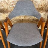 Set of 4 teak chairs by Kai Kristiansen for Sva Møbler Danish Design 60s 70s