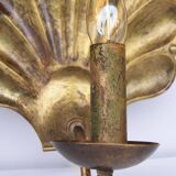 Appliques murales suédoises conçues par a.W. Borgh, coquillages de Jonkoping, Scandinavie