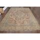 1960s Persian Handmade Wool Cotton Orange Oversized Area Rug 294x379