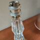 Adnet Art Deco style lamp, glass and brass