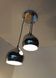 3 chrome balls pendant lamp 80s