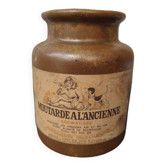 Armand Bizourd stoneware mustard pot