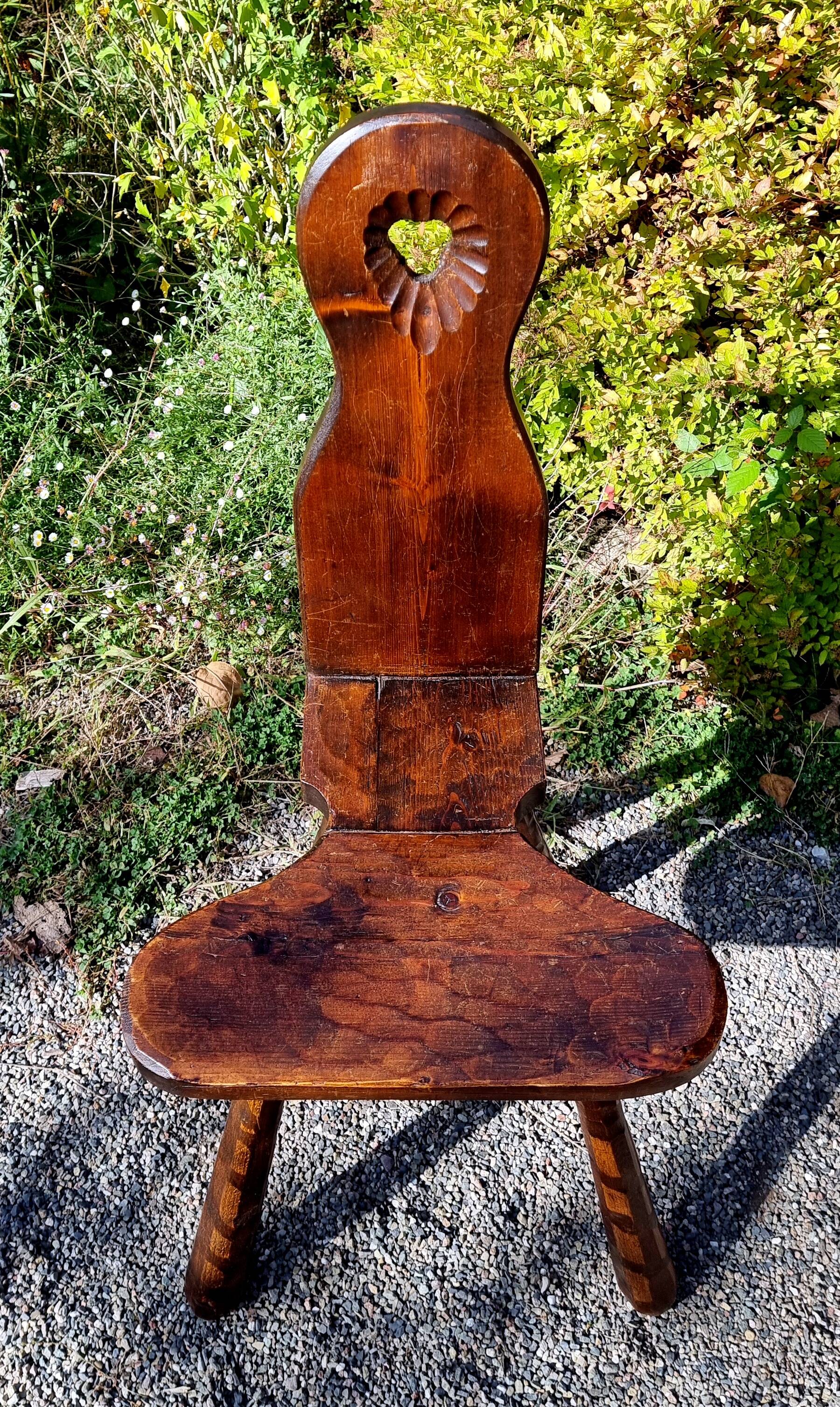 Brutalist chalet chair from the 50s