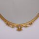 Brass Classic medallion shaped wall Mirror 1970s