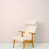 Vintage Scandinavian armchair with headrest