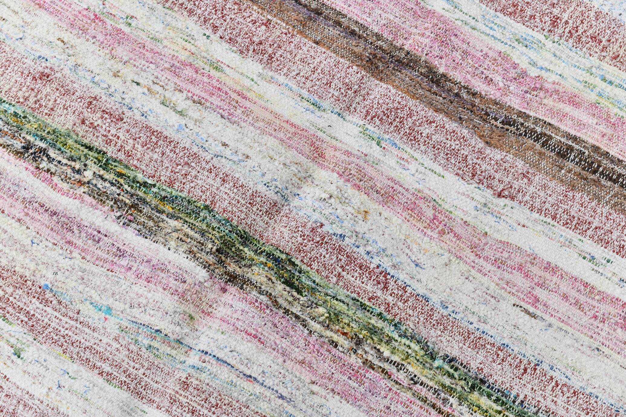 5x8 Vintage Striped Multicolor Rug Boho Pastel Design, 166x257 Cm