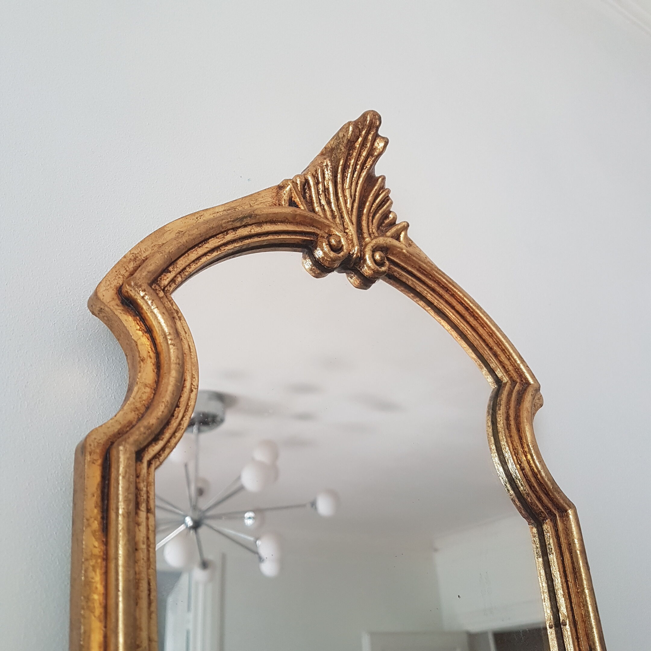 Classic golden mirror 22x42cm