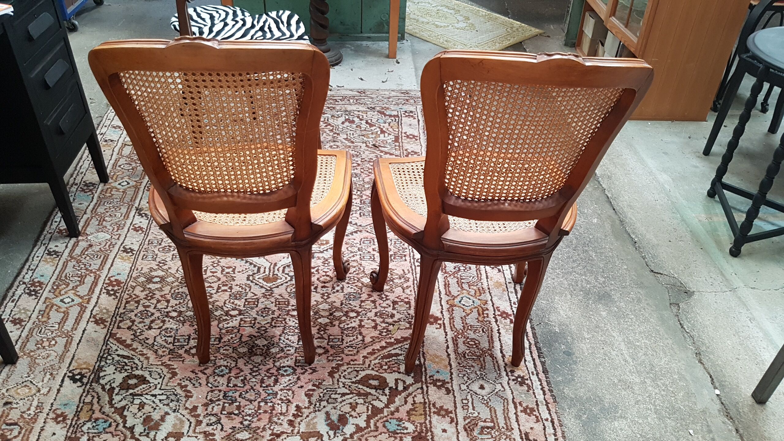 Pair of canne chairs
