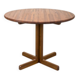 Round Dining Table in Solid Teak, 1970s