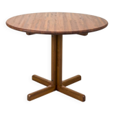 Round Dining Table in Solid Teak, 1970s