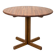 Table à manger ronde en teck massif, années 1970