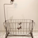 Old metal cradle from the late 1920s