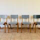 Set de 4 chaises vintage avec nuance de gris 1960