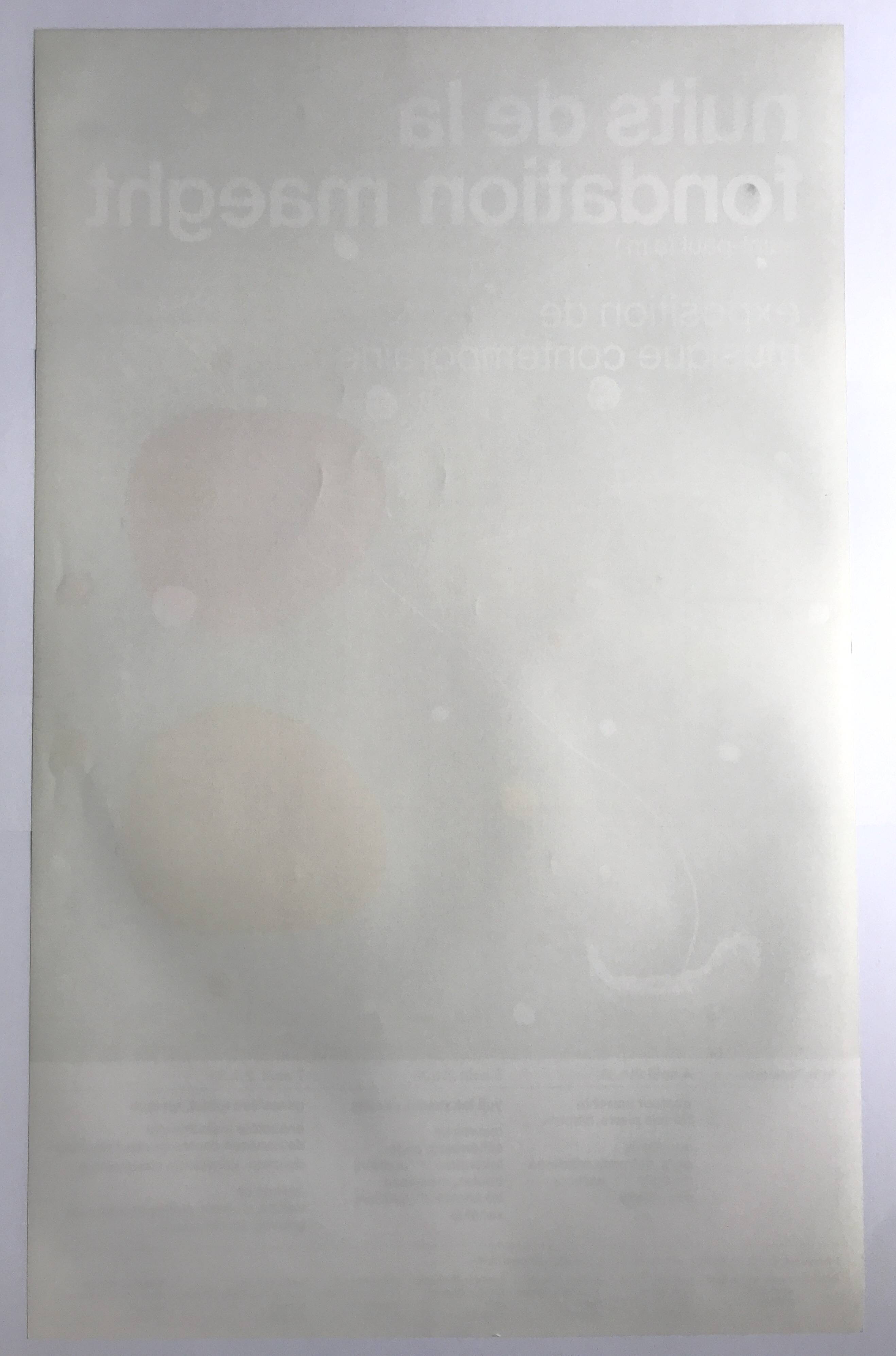 Joan miro, nights of the maeght foundation, 1967. original lithograph poster