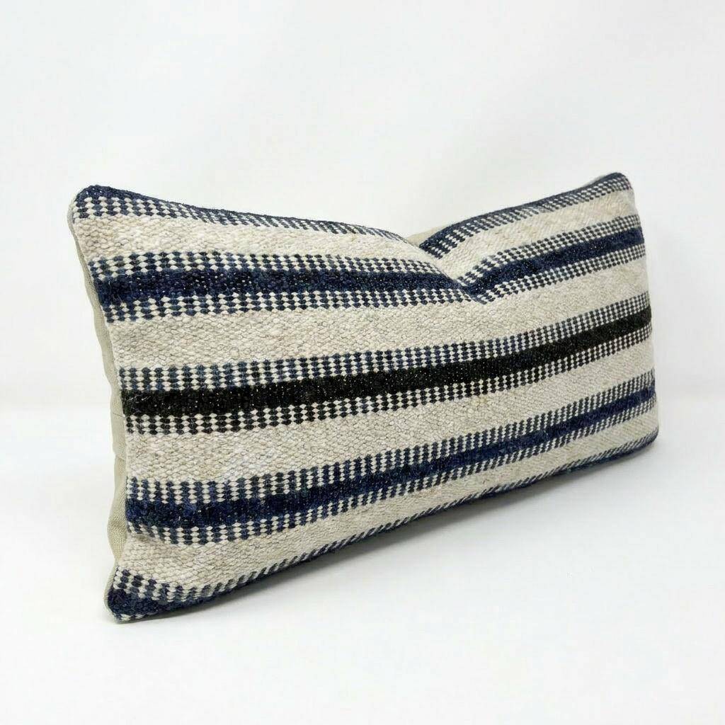 Housse de coussin kilim vintage 25x51 cm