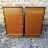 Walnut bedside tables