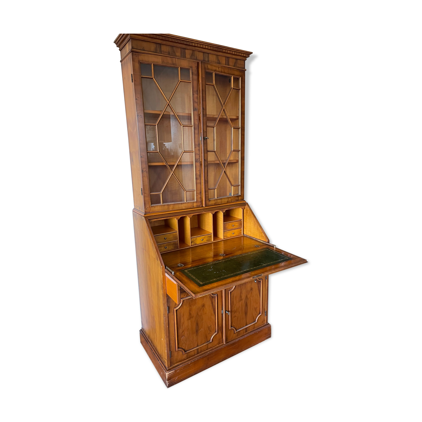 Scriban library, secretary in marquetry 1900s English style