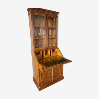 Scriban library, secretary in marquetry 1900s English style
