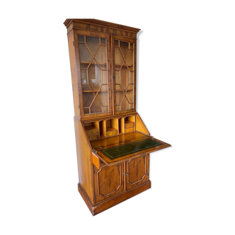 Scriban library, secretary in marquetry 1900s English style