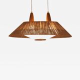 Teak/rope suspension - Temde Leuchten 1960