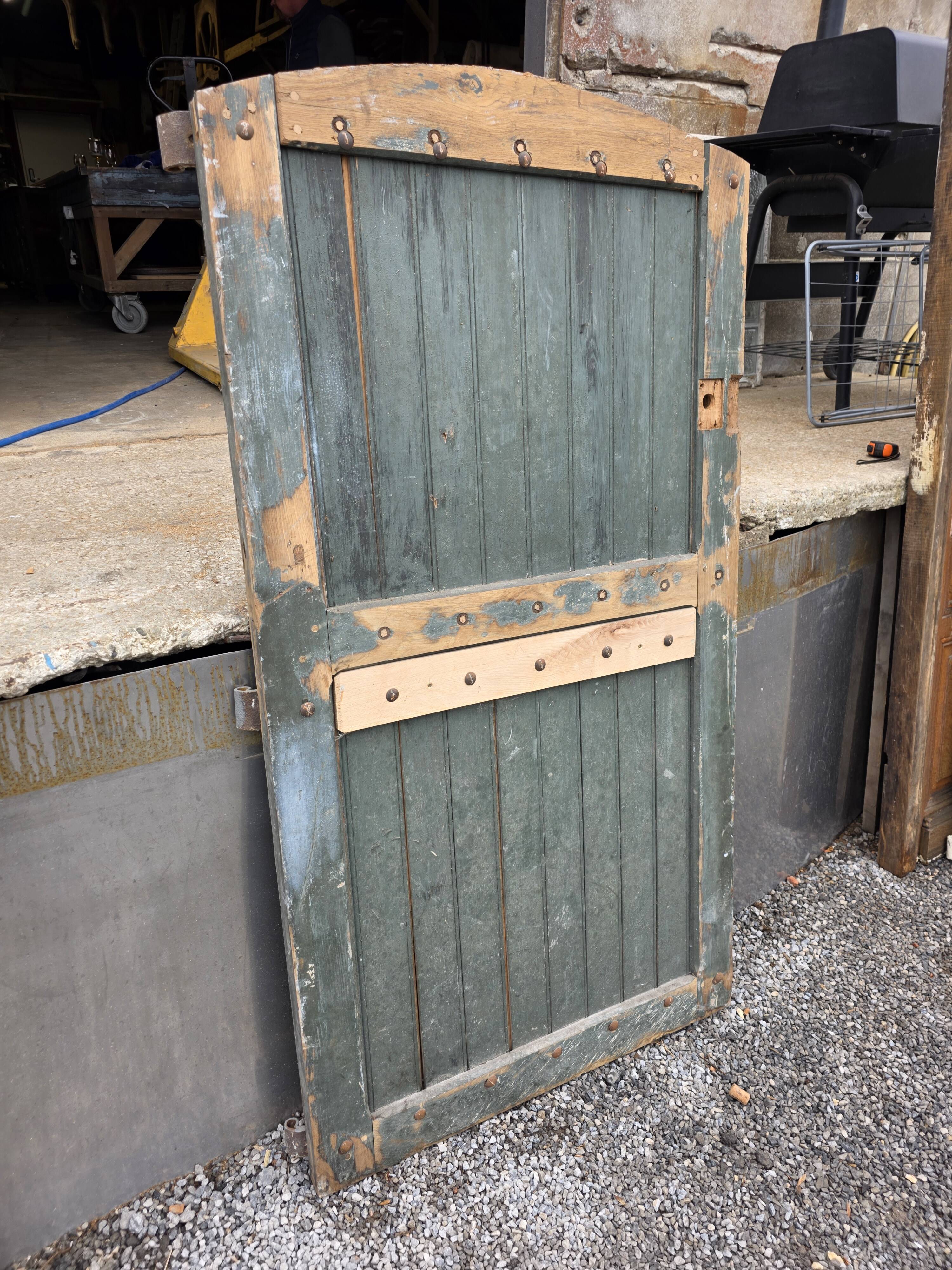 Solid oak door from the 19th century.
