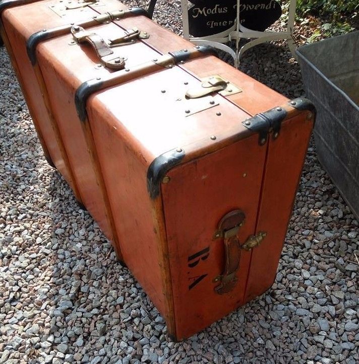 Old wooden trunk